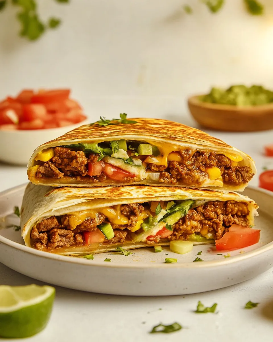 Delicious Beef Crunchwrap Supreme plate image