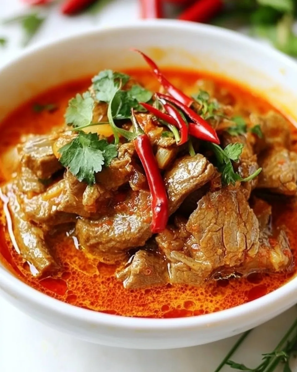 Classic Beef Panang Curry dish photo
