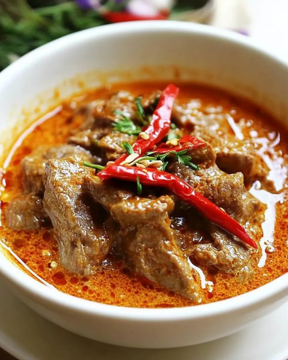 Delicious Beef Panang Curry picture