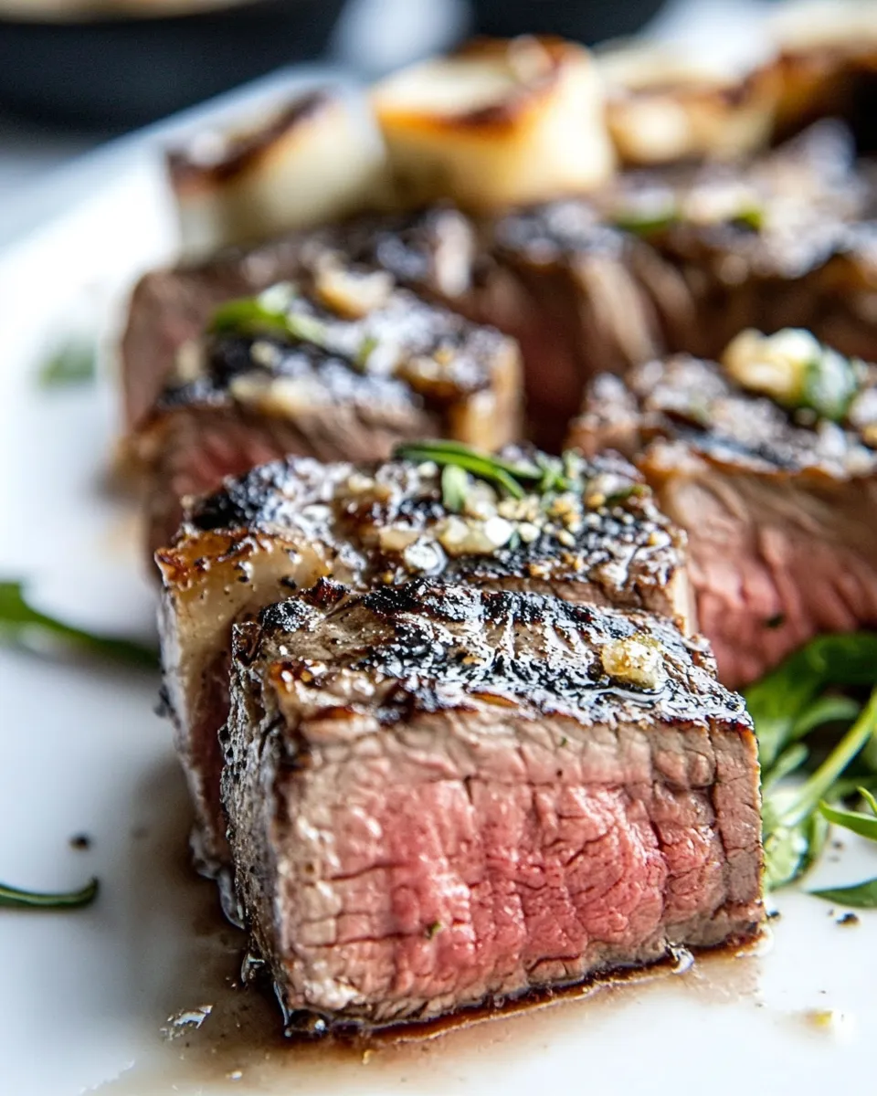 Delicious Best NY Strip Steak food shot