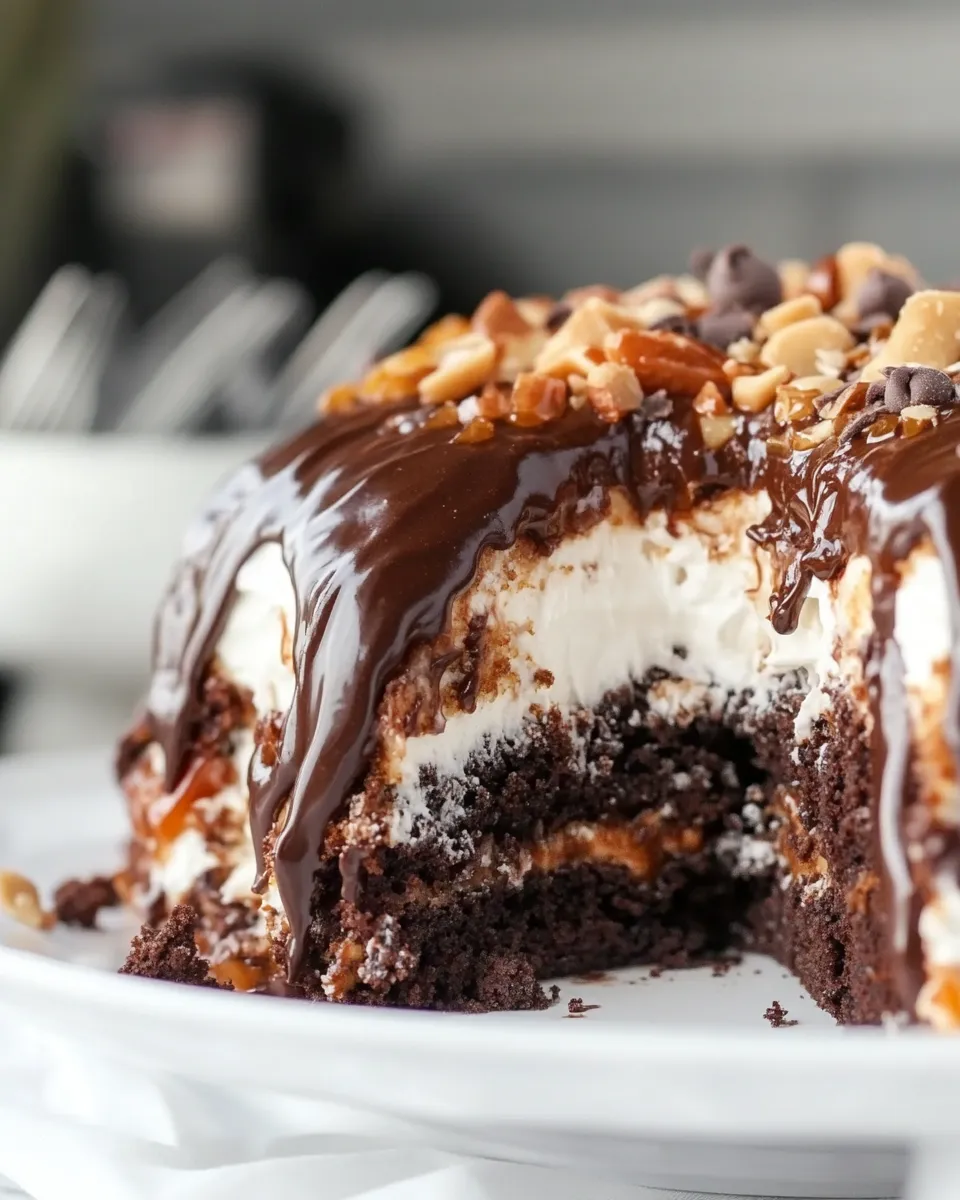 Delicious Better Than Anything Chocolate Cake plate image