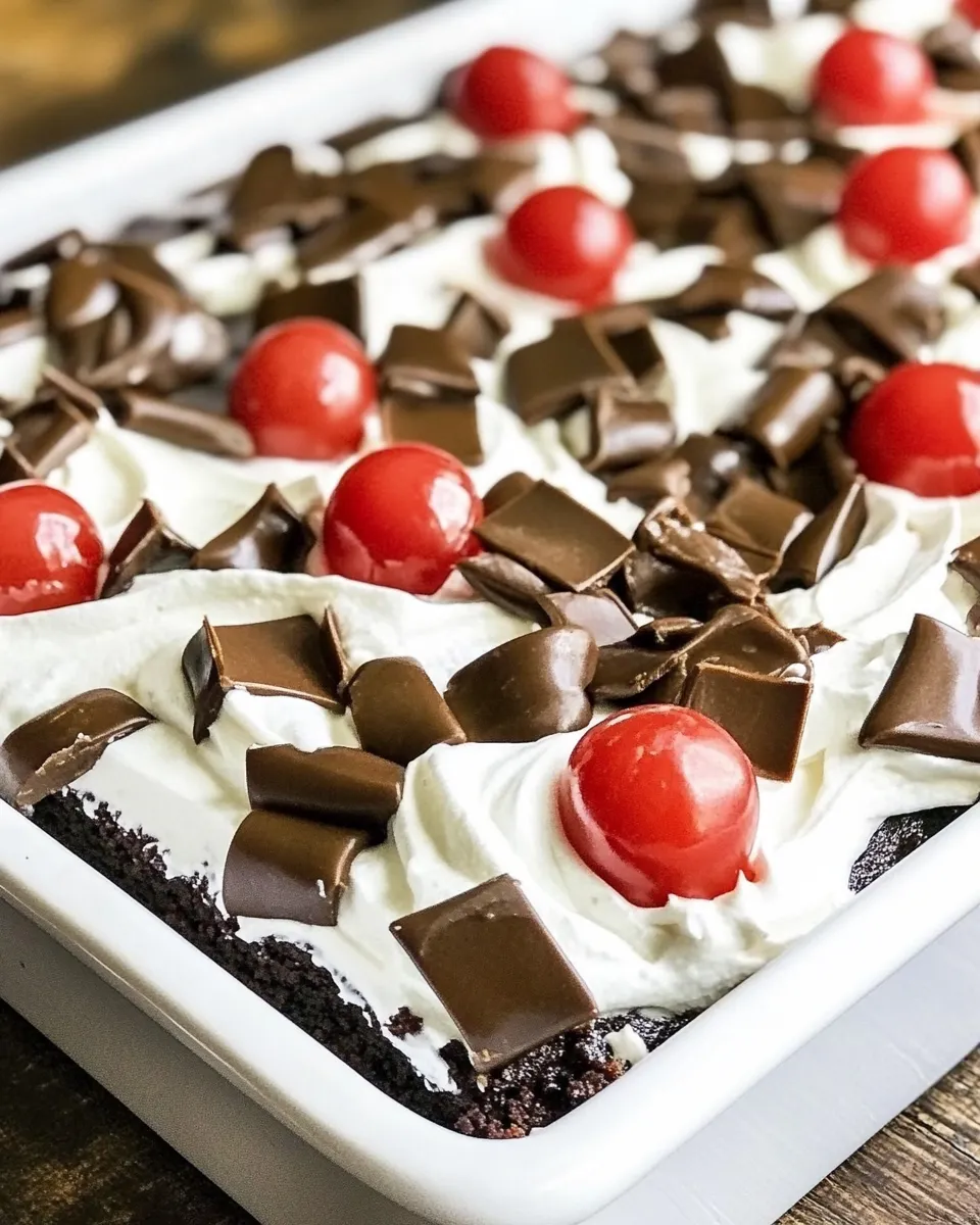 Homemade Black Forest Texas Sheet Cake Recipe photo