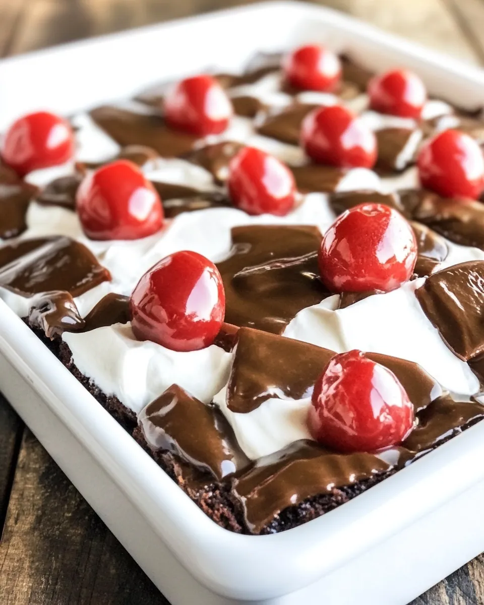 Delicious Black Forest Texas Sheet Cake Recipe food shot