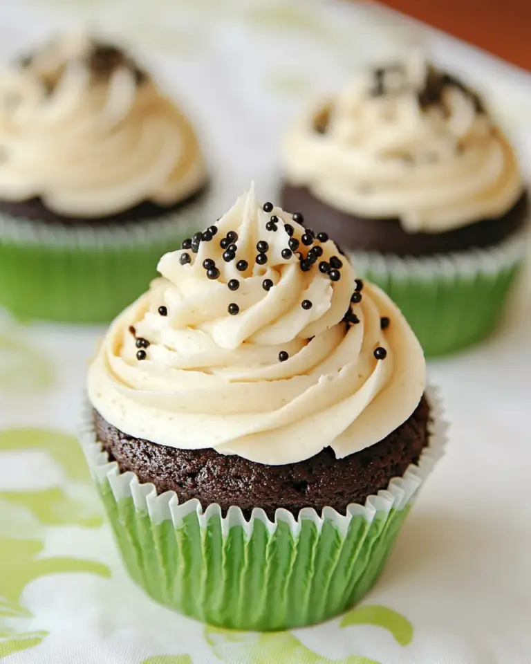 Delicious Black Pearl Cupcakes recipe photo