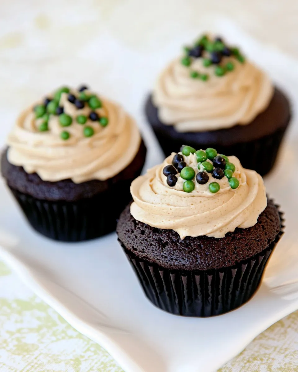 Homemade Black Pearl Cupcakes picture