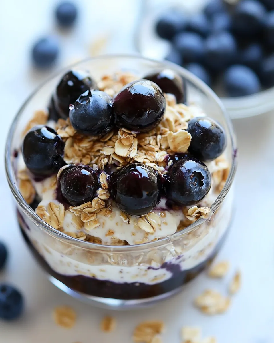 Classic Blueberry Overnight Oats dish photo