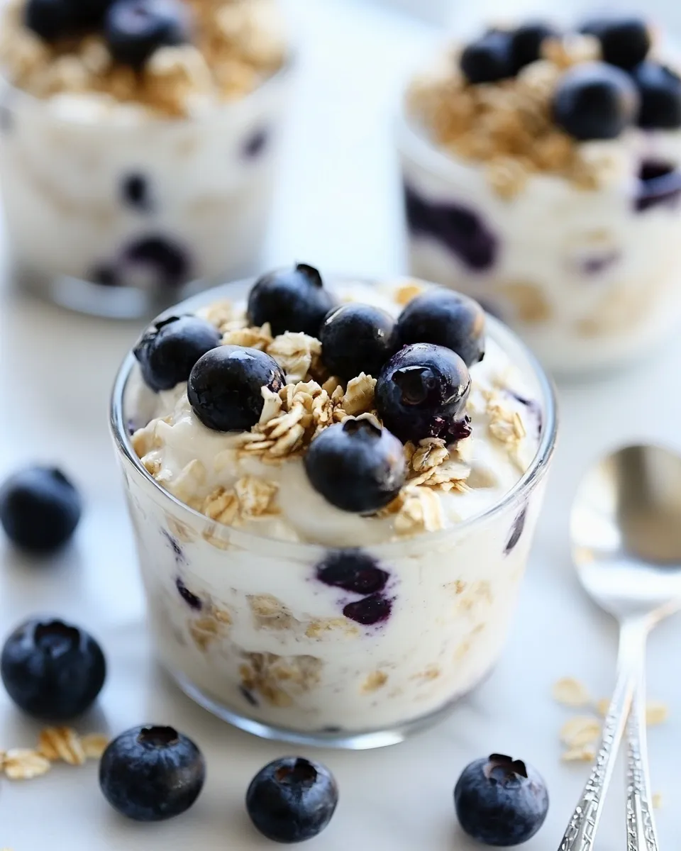 Delicious Blueberry Overnight Oats image
