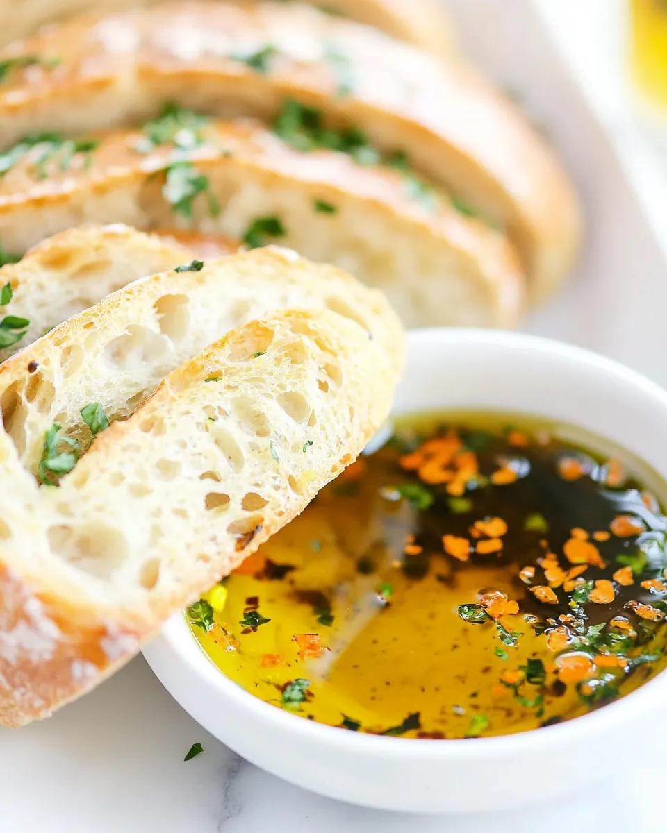 Easy Bread Dipping Oil Recipe shot