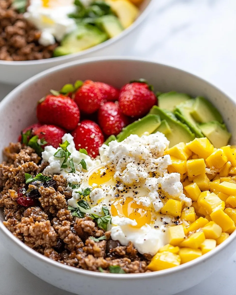 Delicious Breakfast Bowls shot