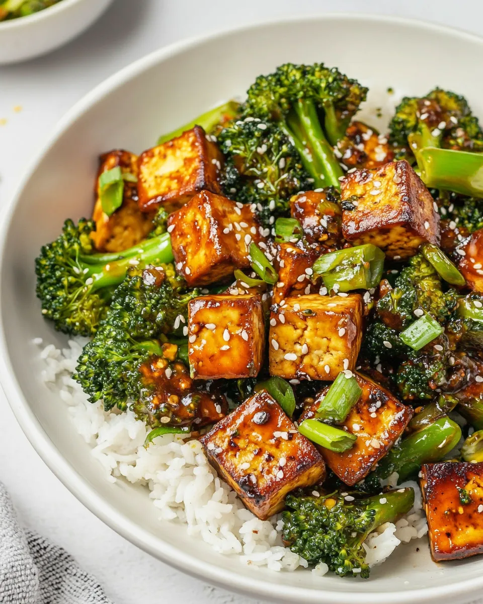 Delicious Broccoli Tofu Stir Fry dish photo
