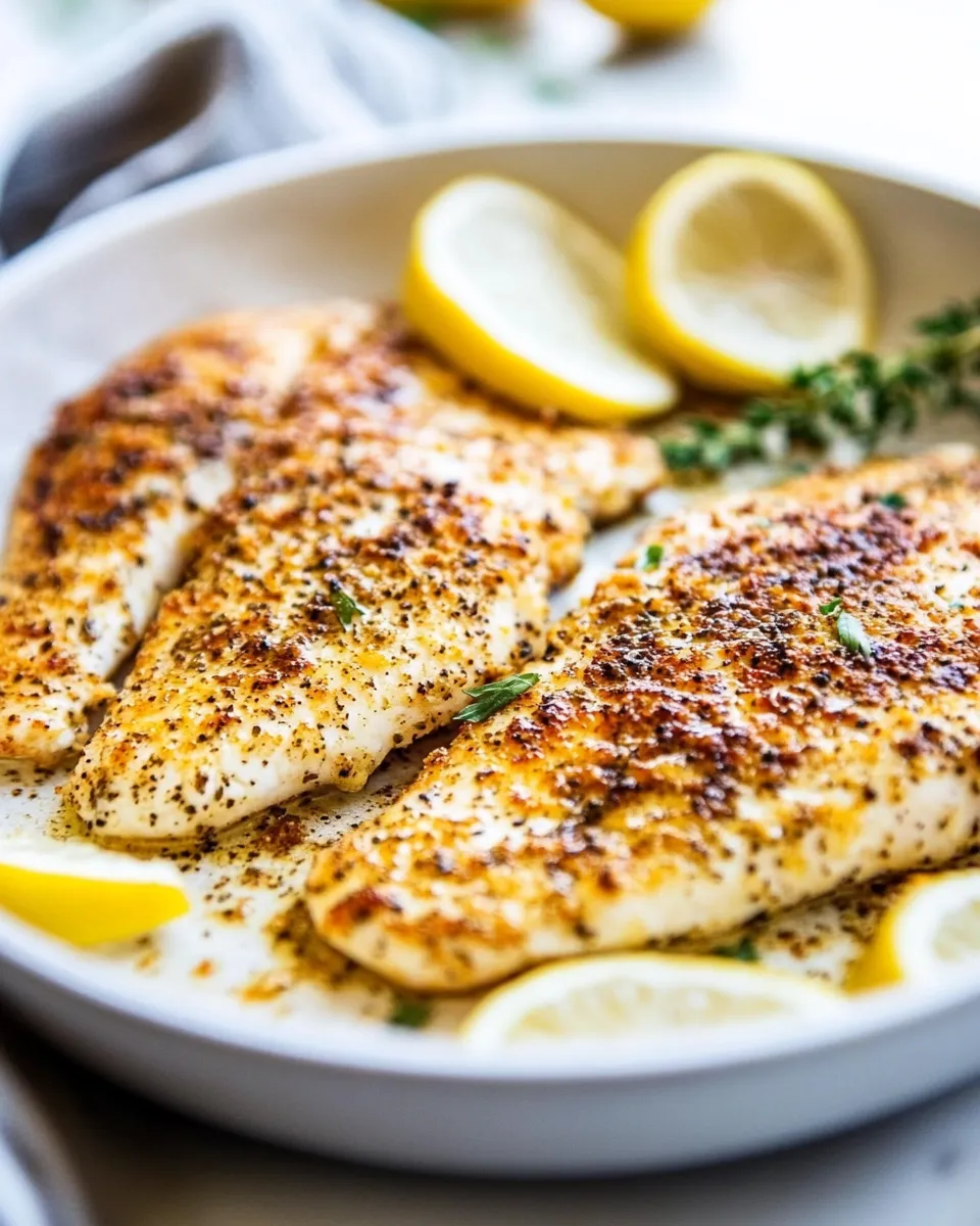 Easy Broiled Tilapia Oreganata dish photo