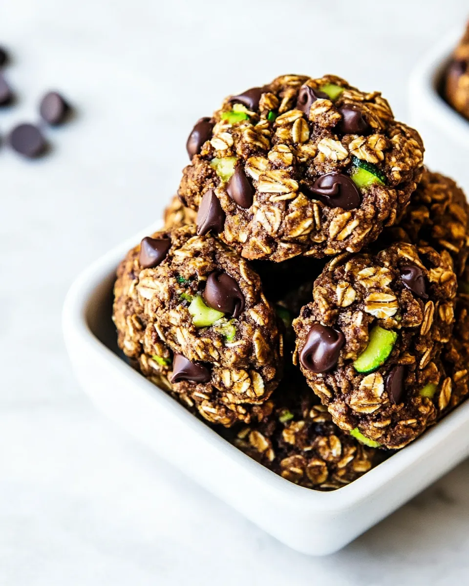 Classic Brown Butter Zucchini Oatmeal Chocolate Chip Cookies image