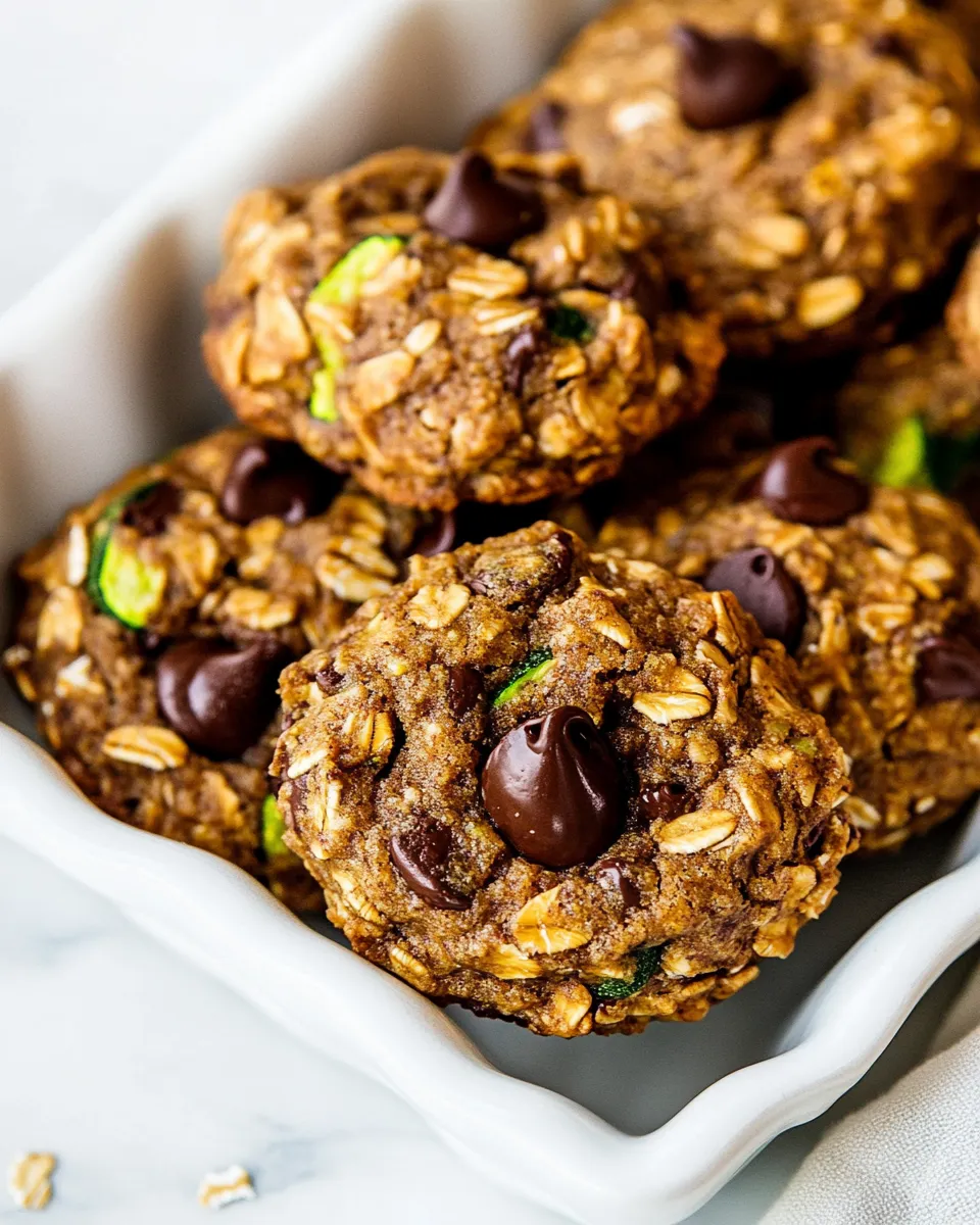Easy Brown Butter Zucchini Oatmeal Chocolate Chip Cookies recipe photo