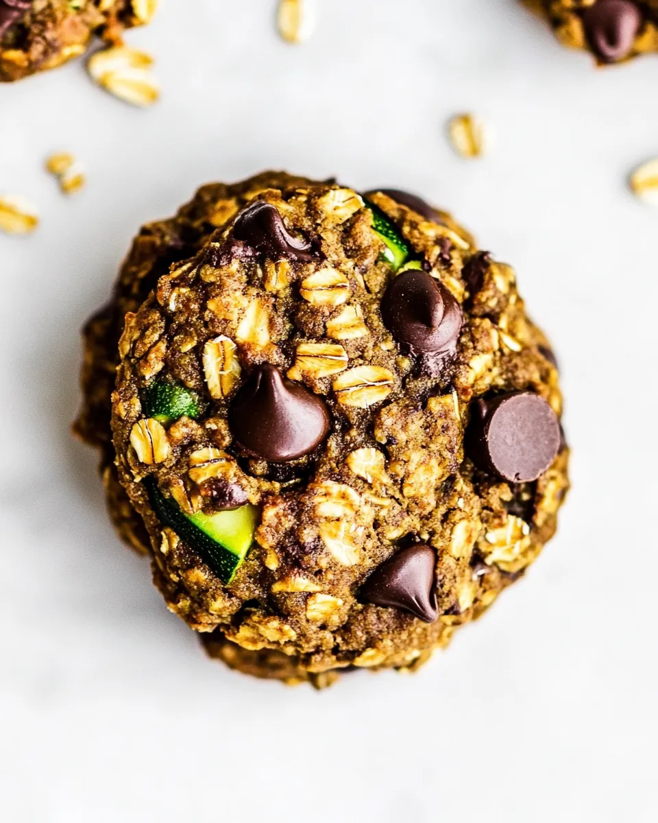 Delicious Brown Butter Zucchini Oatmeal Chocolate Chip Cookies dish photo