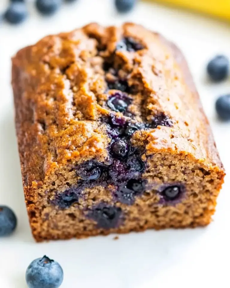Homemade Brown Sugar Blueberry Banana Bread with Blueberry Butter photo