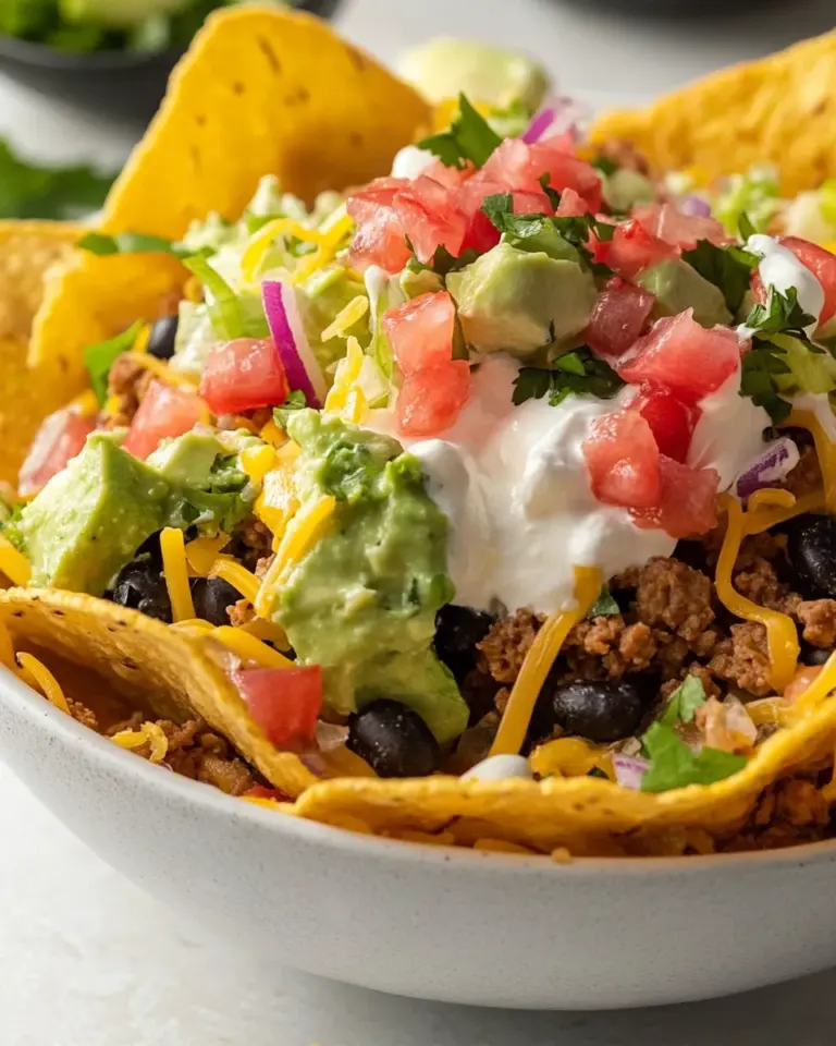 Homemade Bubbly Taco Salad Bowl Recipe photo