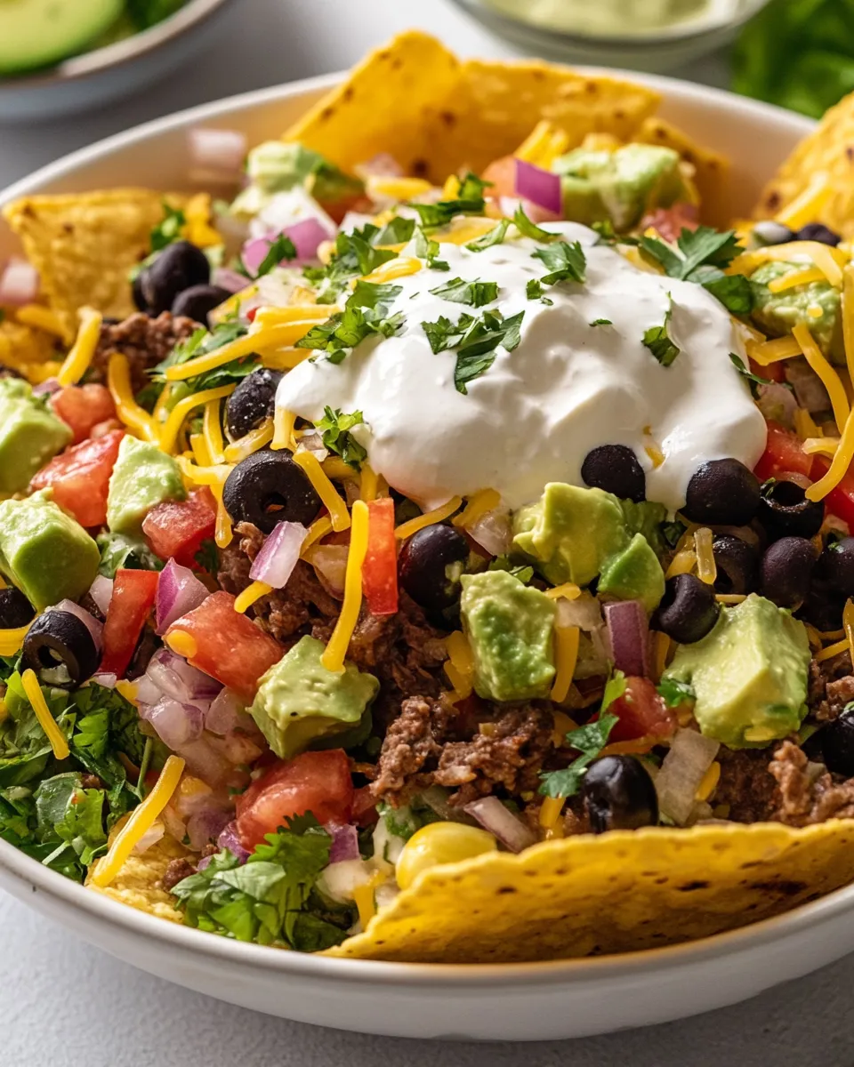 Classic Bubbly Taco Salad Bowl Recipe image