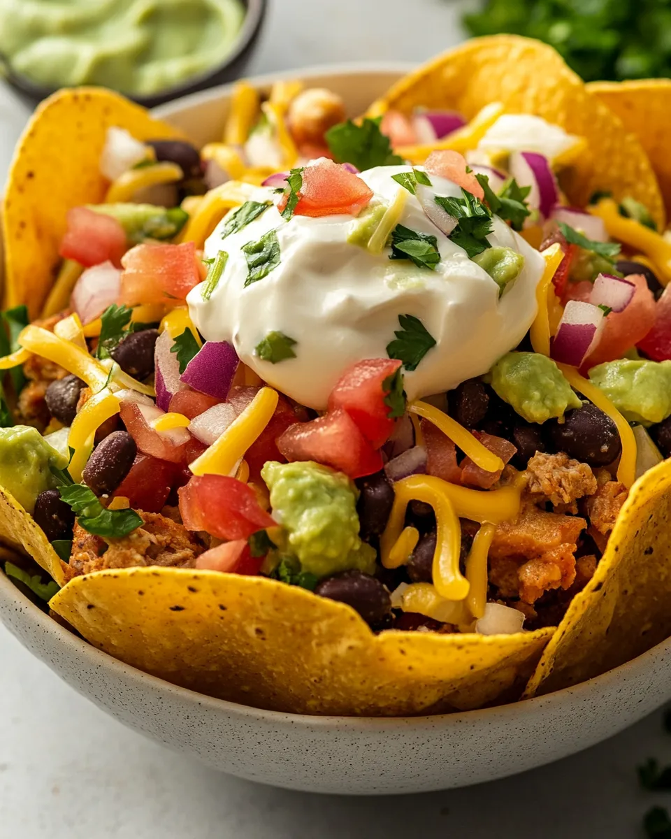 Delicious Bubbly Taco Salad Bowl Recipe dish photo