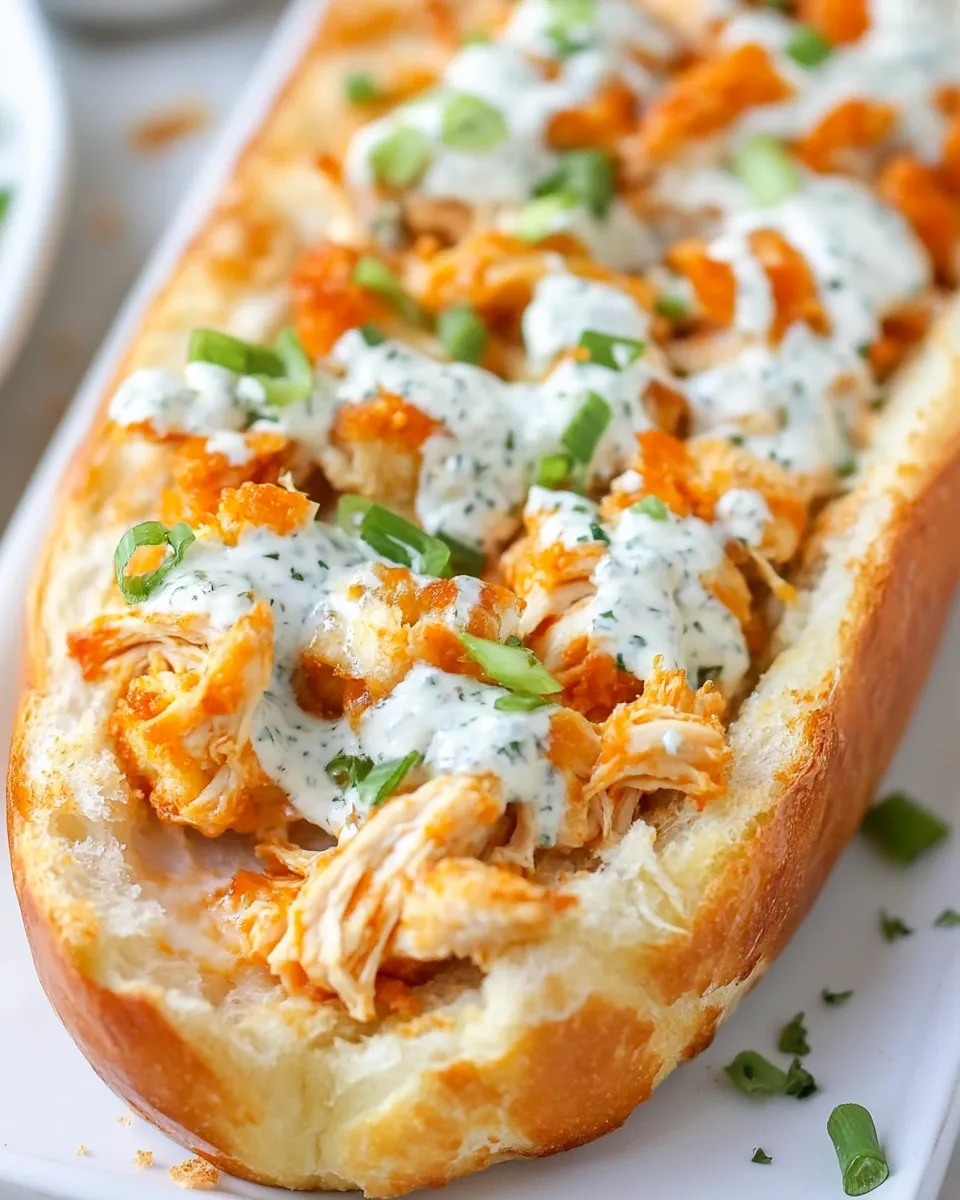 Classic Buffalo Chicken French Bread image
