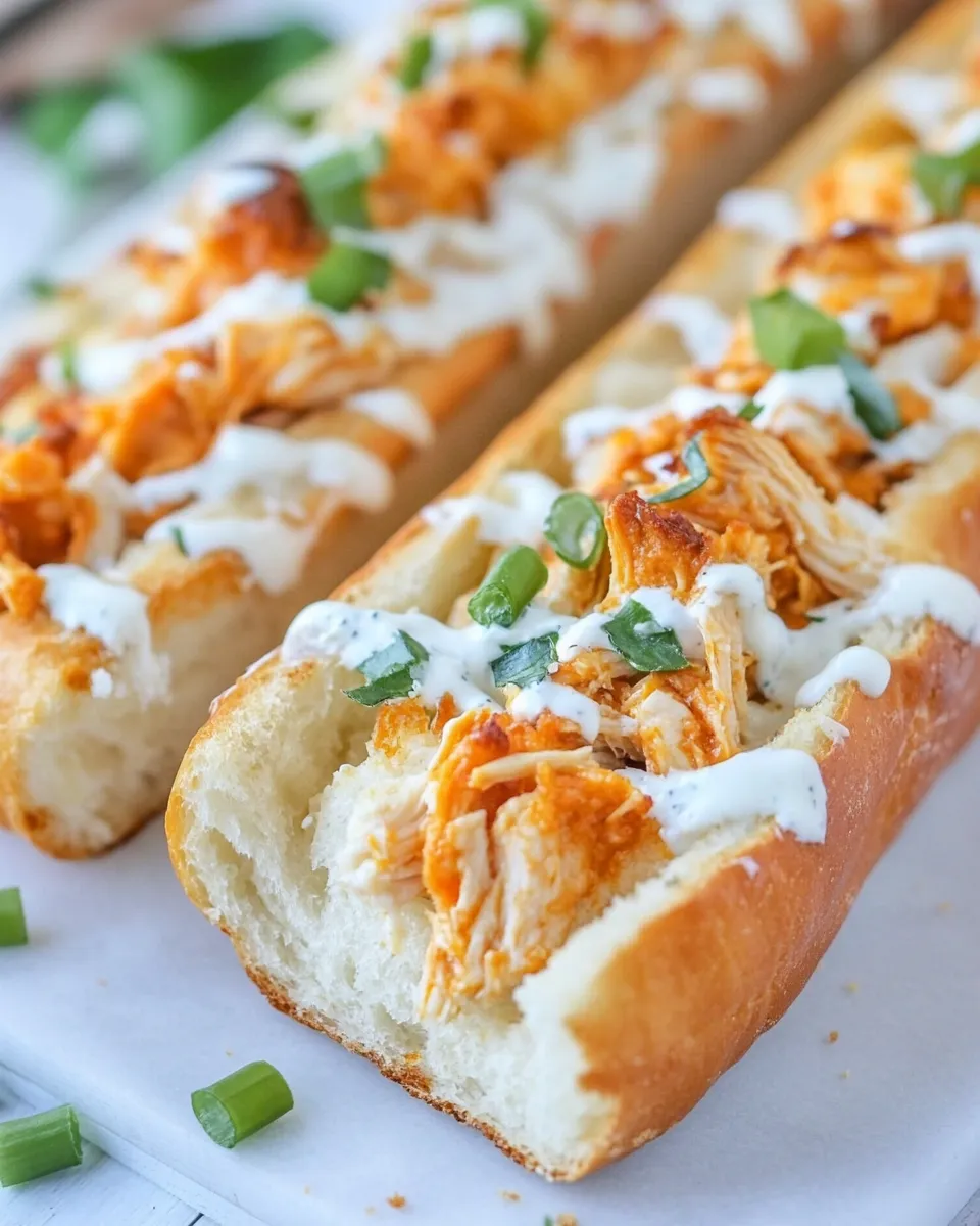 Delicious Buffalo Chicken French Bread dish photo