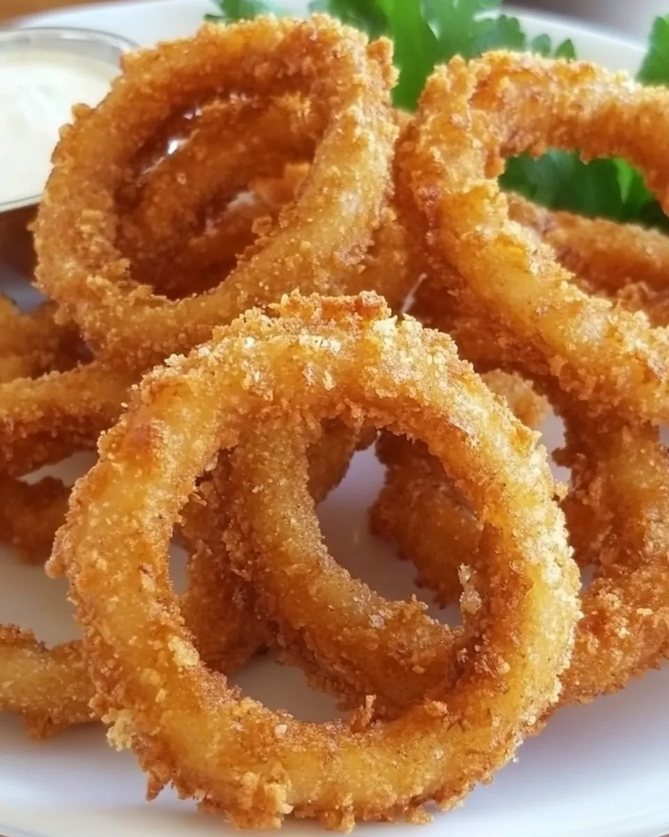 Homemade Buffalo Onion Rings recipe photo