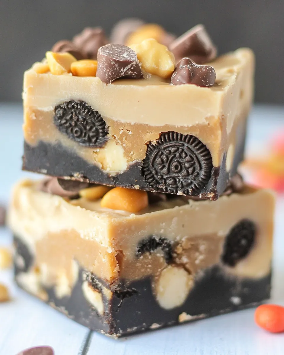 Delicious Butterscotch Peanut Butter Oreo Fudge shot