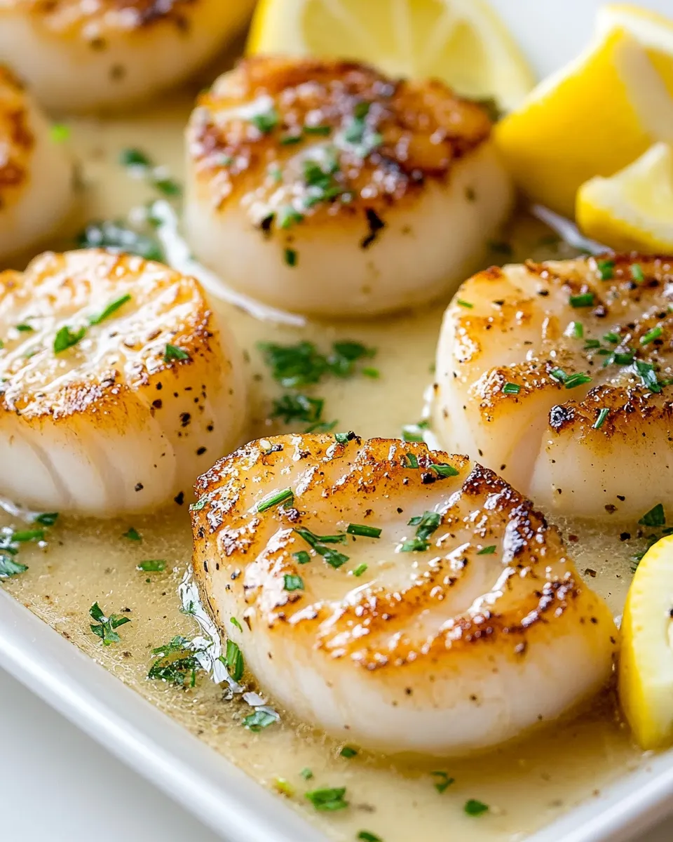 Easy Buttery Garlic Seared Scallops recipe photo