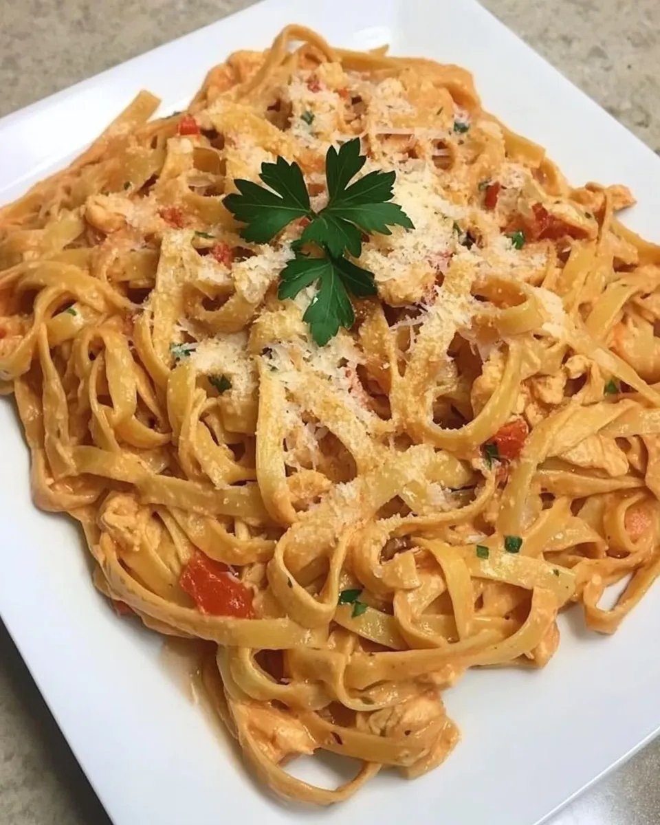 Delicious CHICKEN FETTUCCINE dish photo