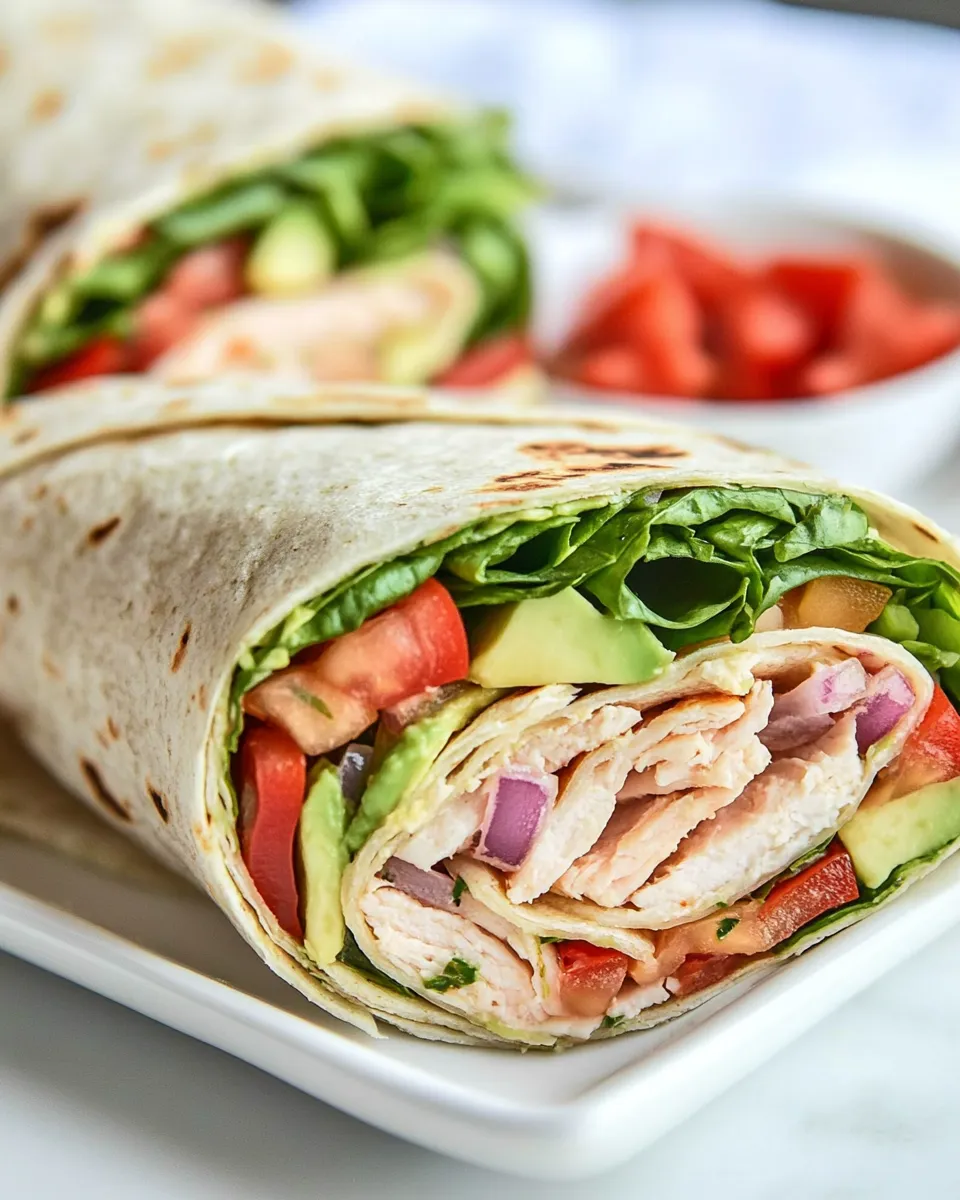 Classic Cajun Turkey Avocado Wraps dish photo