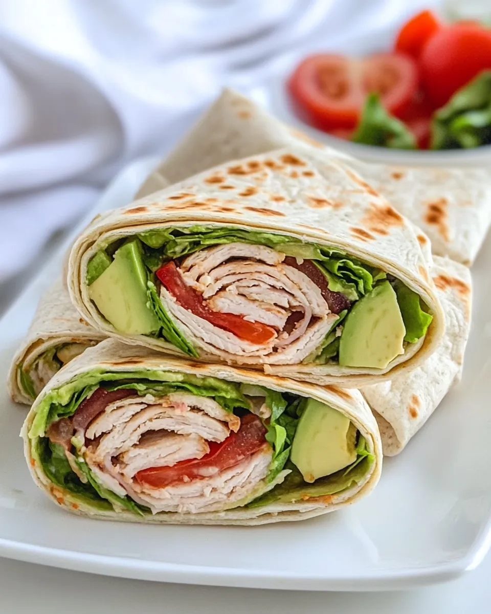 Delicious Cajun Turkey Avocado Wraps image