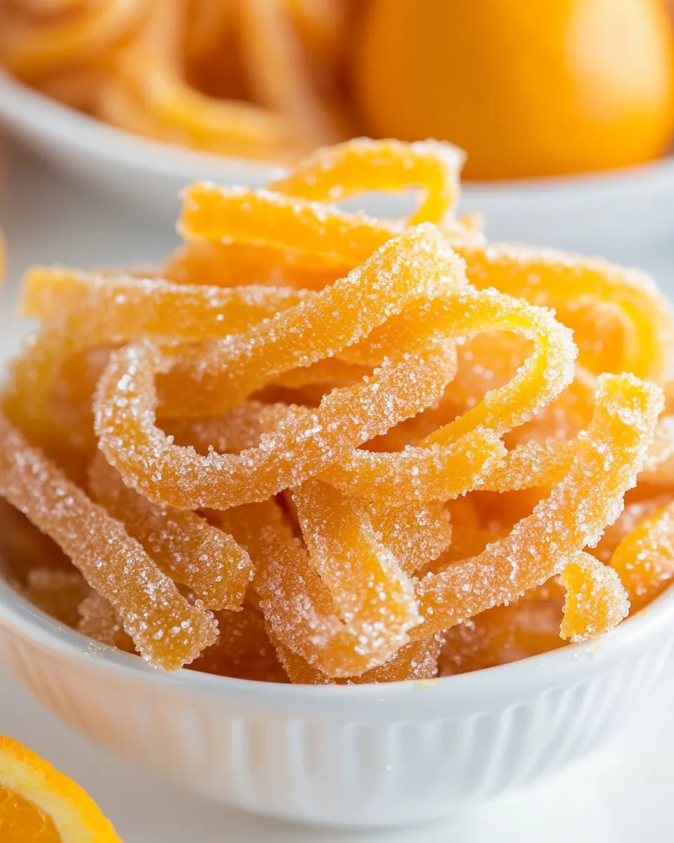 Homemade Candied Orange Peel photo