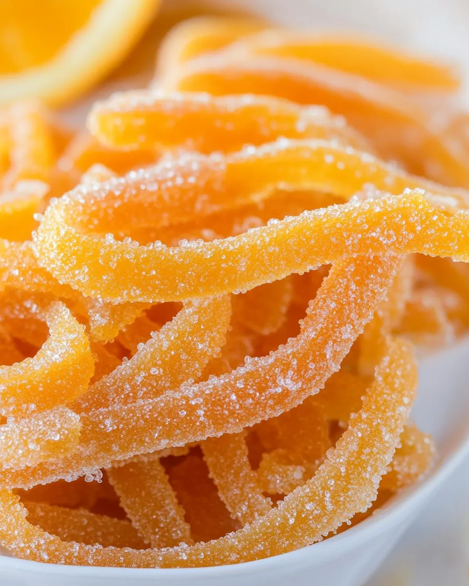 Delicious Candied Orange Peel dish photo