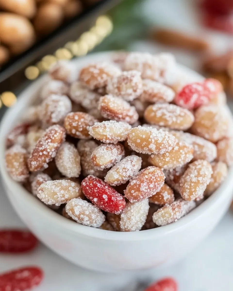 Easy Candy Coated Almonds food shot