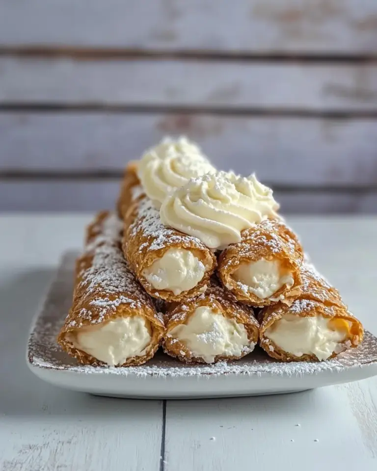 Homemade Cannolis with Cream Cheese photo