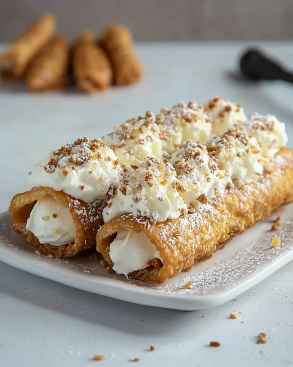 Classic Cannolis with Cream Cheese recipe image
