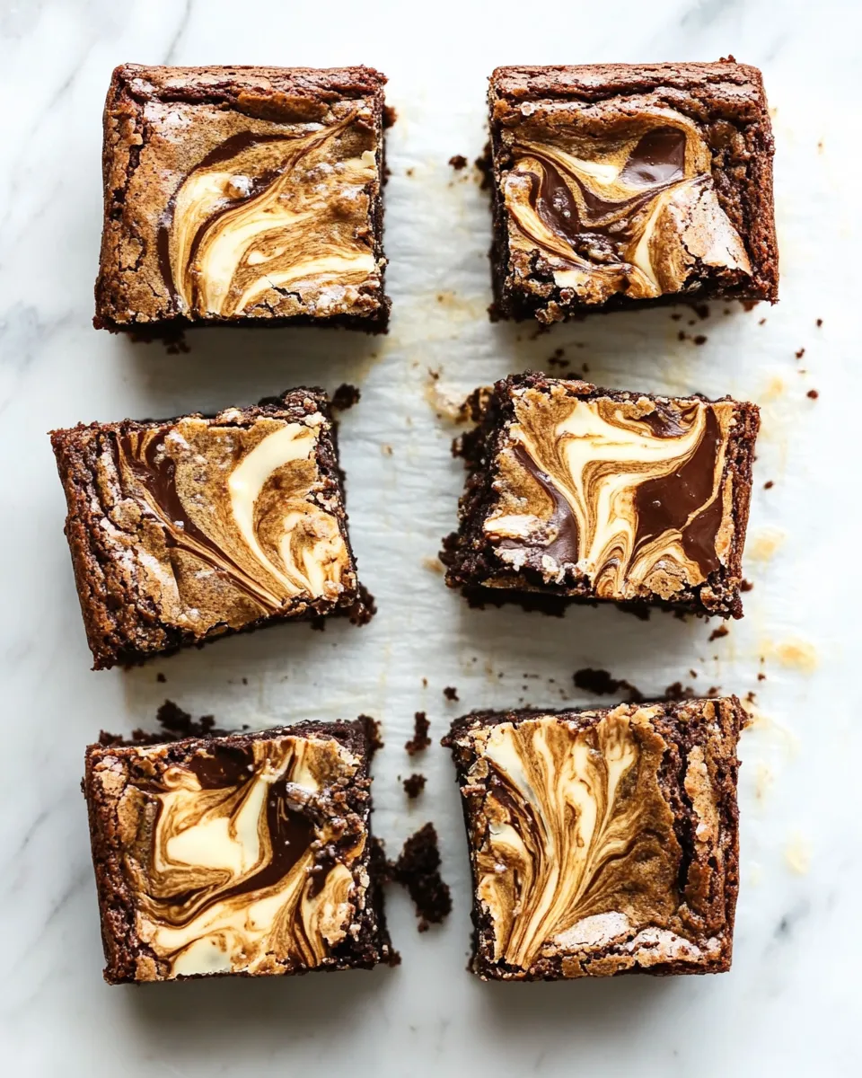 Easy Caramelized White Chocolate Swirl Brownies recipe photo