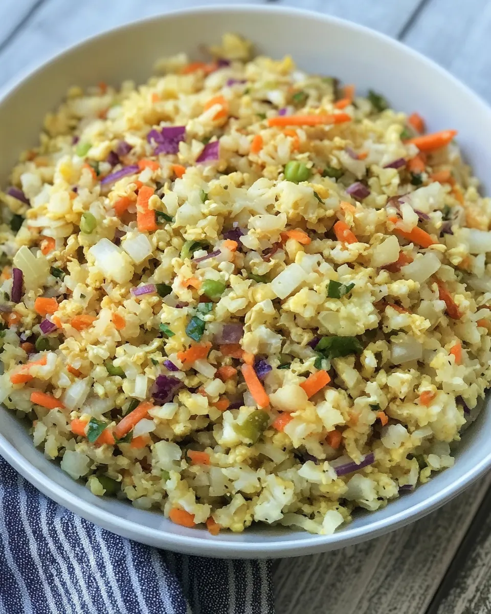 Classic Cauliflower Fried Rice (Keto, Paleo) dish photo