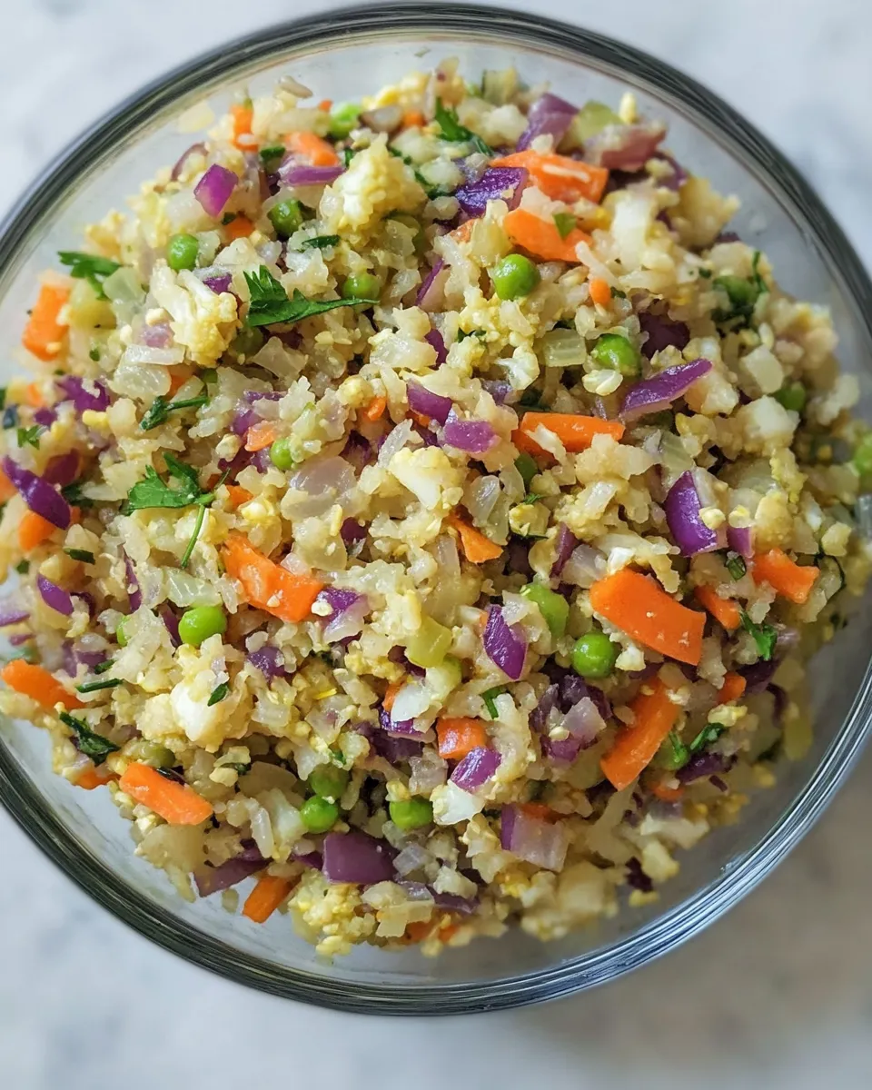 Easy Cauliflower Fried Rice (Keto, Paleo) food shot