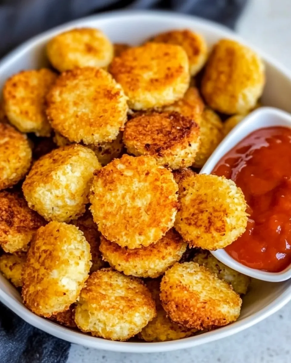 Easy Cauliflower Tots food shot