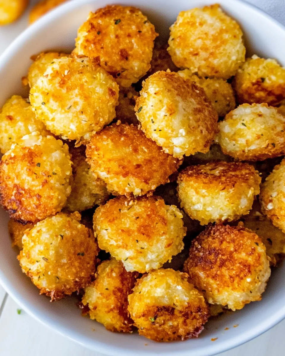 Delicious Cauliflower Tots plate image
