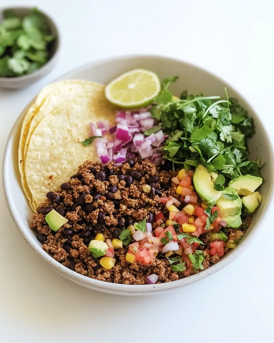 Easy Cauliflower Walnut Taco Meat food shot