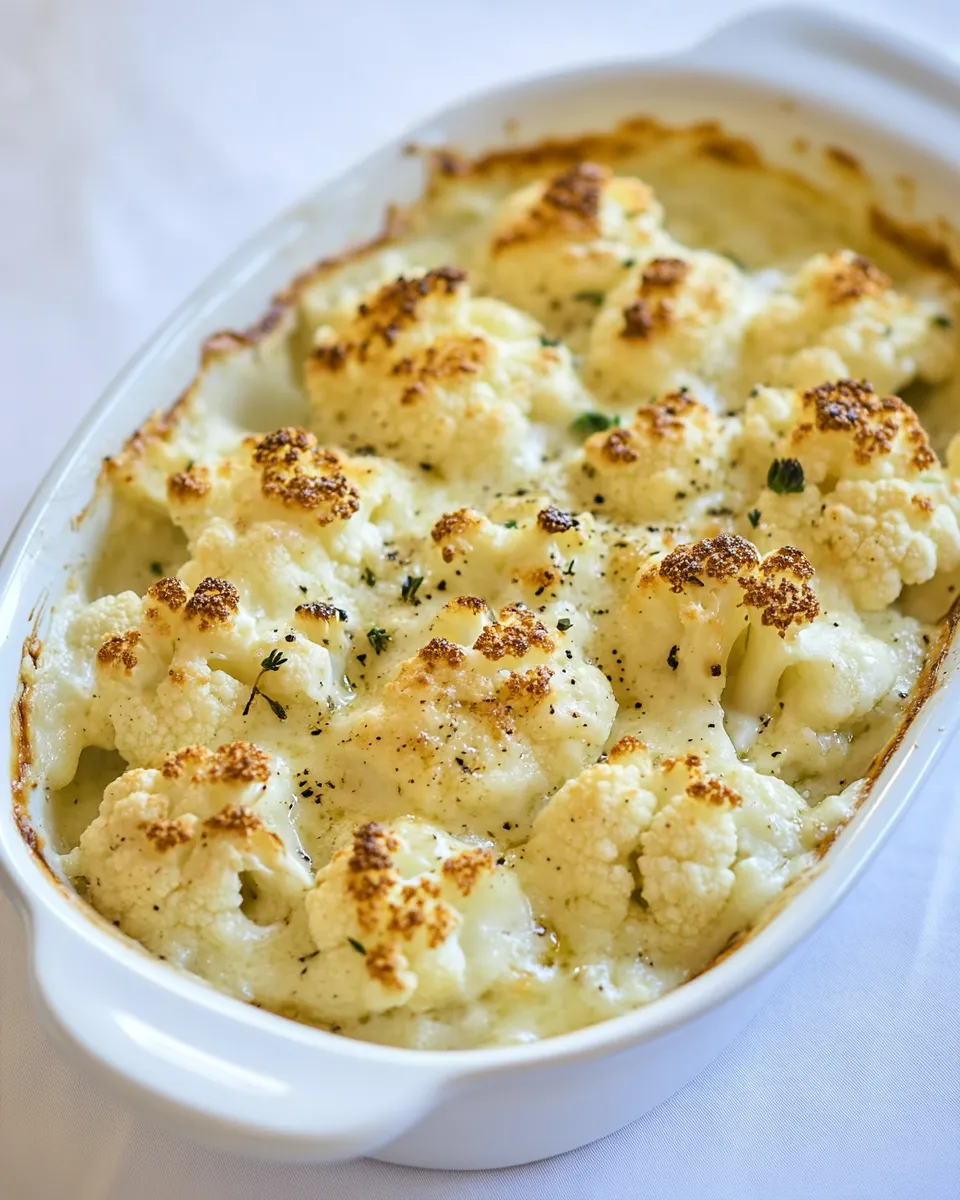 Delicious Cauliflower and Goat Cheese Gratin The Best! image
