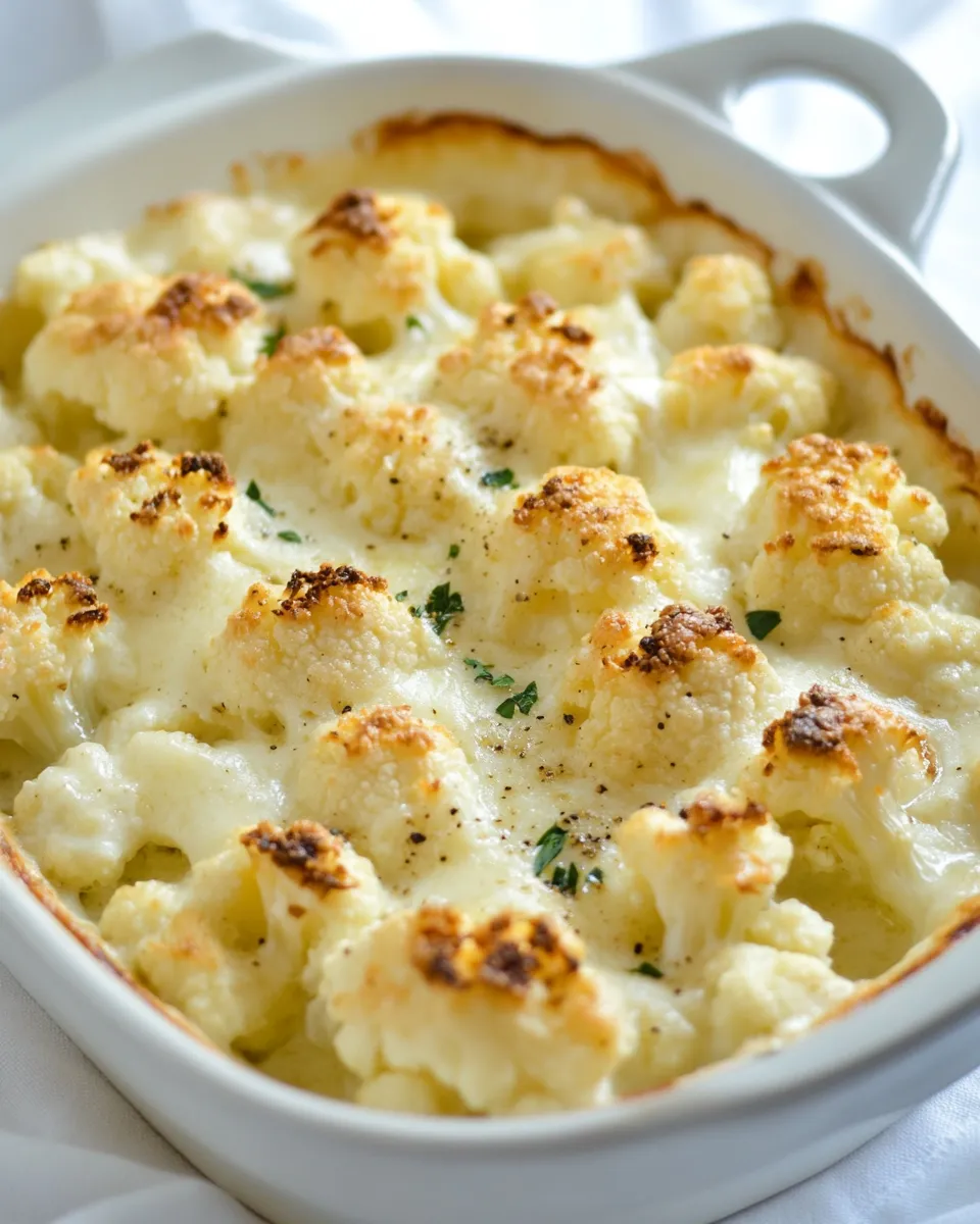Easy Cauliflower and Goat Cheese Gratin The Best! recipe photo
