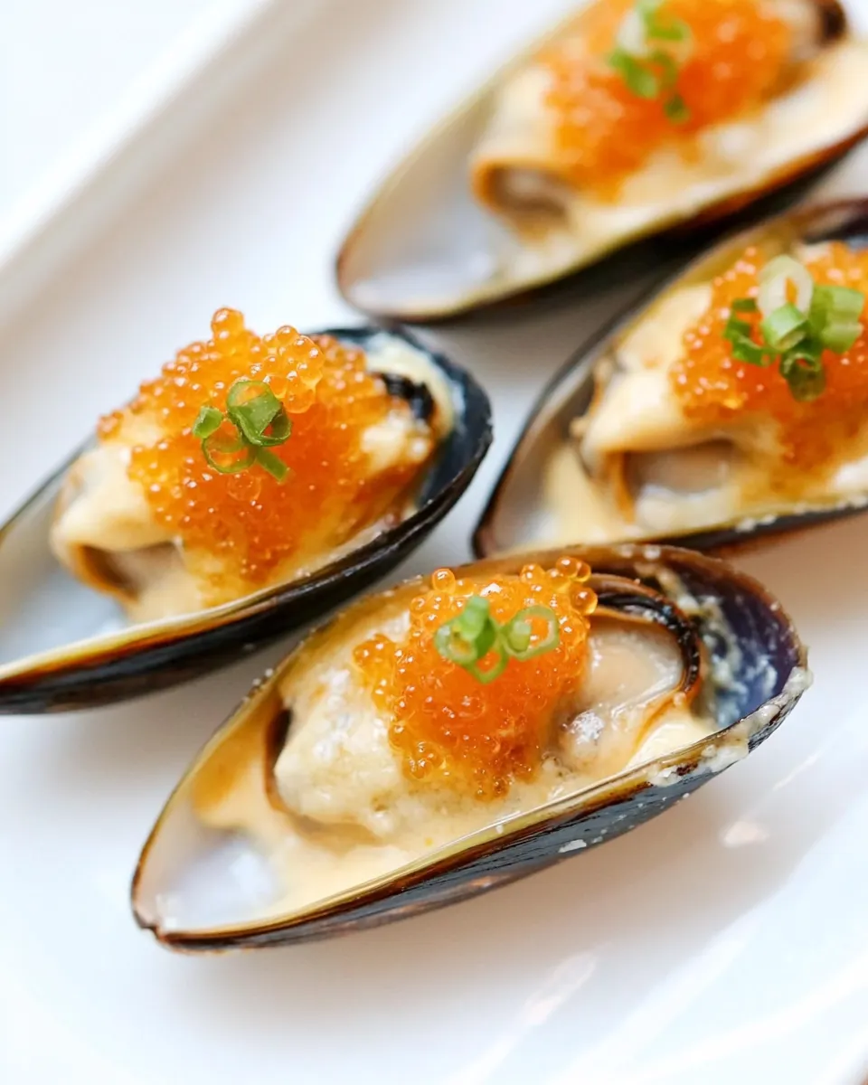 Easy Cheese-Mayo Baked Mussels (Mussels Dynamite) recipe image
