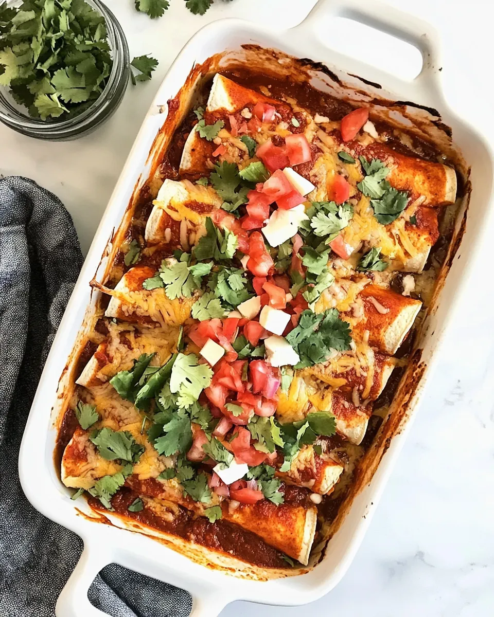 Easy Cheese Enchiladas food shot