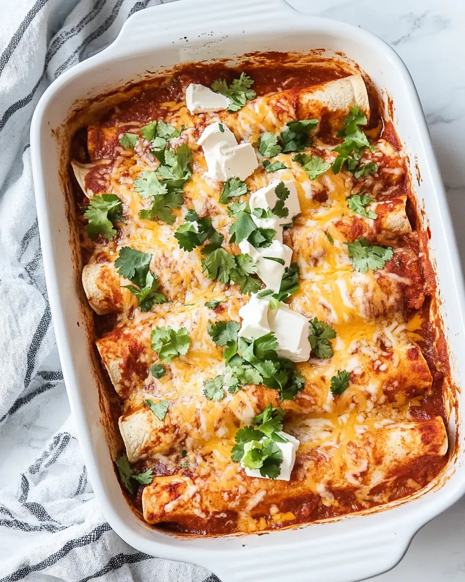 Delicious Cheese Enchiladas plate image