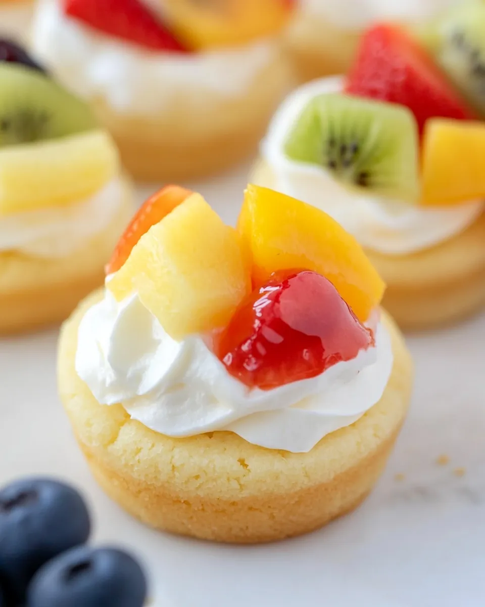 Easy Cheesecake Sugar Cookie Cups (Fruit Pizza!) dish photo