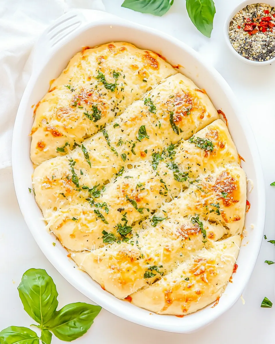 Homemade Cheesy Bread Recipe with Pizza Dough photo