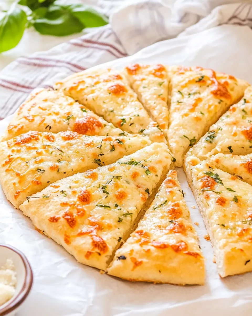 Classic Cheesy Bread Recipe with Pizza Dough image