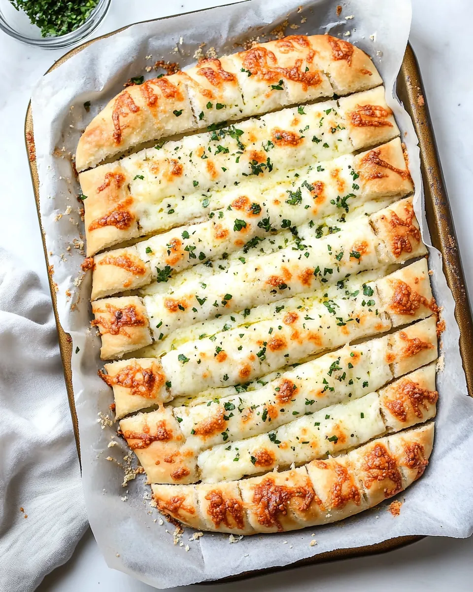Classic Cheesy Garlic Breadsticks image